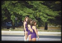 Photograph of baton girls during the 1976 ECU Homecoming parade